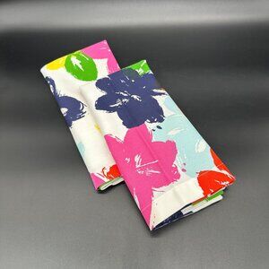 Kate Spade New York Flowerbox Napkins Set Of 2 Flower Power Rainbow Retro